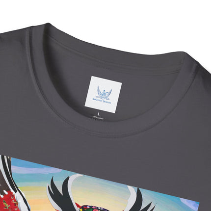 Cyberpunk Samurai Owl Softstyle T-Shirt