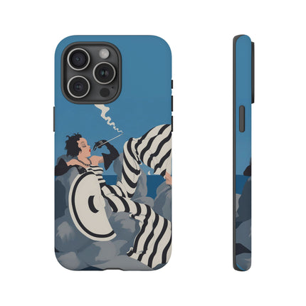 Art Deco Smoker Phone Case – Glamorous Lounging & Timeless Allure