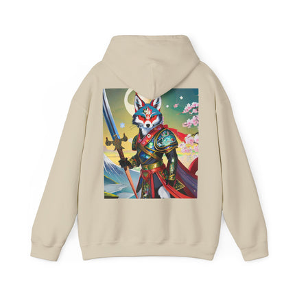 Cyberpunk Samurai Fox – Heavy Blend™ Hooded Sweatshirt