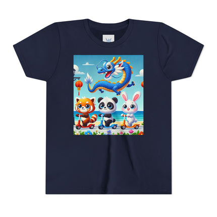 Seaside Scooter Friends Youth Short Sleeve Tee