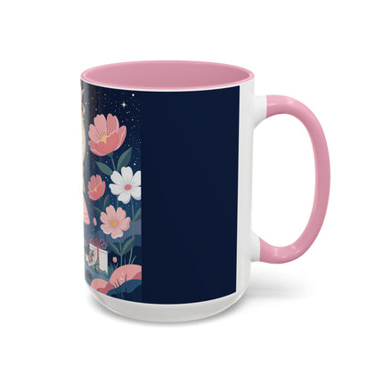 🕛🌸 Midnight Waltz Before Christmas Colorful Mug – Art Deco Holiday Fantasy