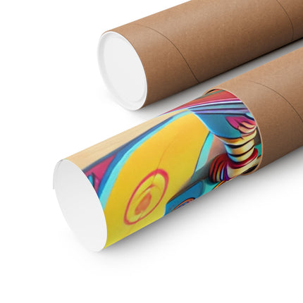 🛹🤖 The Skate Park Robot Matte Vertical Poster – Action, Energy & Retro Fun
