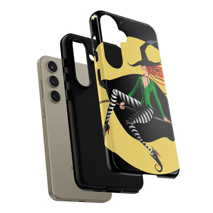 A Witch’s Moonlit Flight Phone Cases