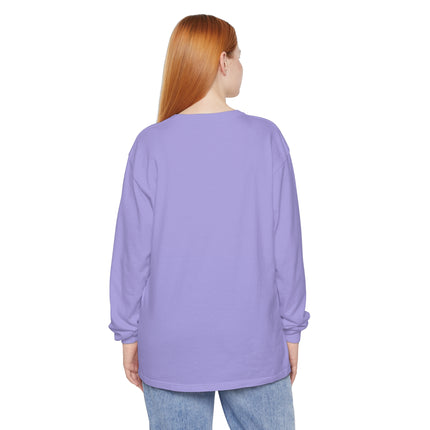 Whimsical Halloween Mischief Unisex Garment-dyed Long Sleeve T-Shirt