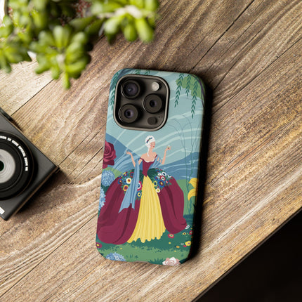 🌹🌿 The Willow Garden Promenade Phone Case – Art Deco Floral Elegance