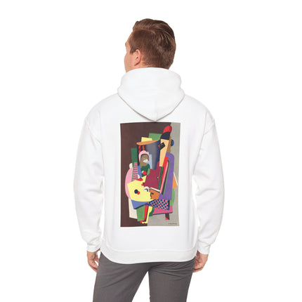 The Piano Lesson by Georges Valmier Heavy Blend™ Hooded Sweatshirt