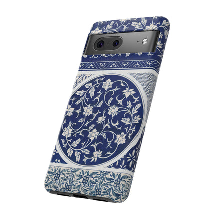 Blue Flower Pattern by Owen Jones Phone Cases