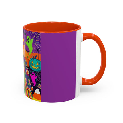 🌈👻 The Rainbow Ghost Masquerade Colorful Mug – Colorful Halloween Charm