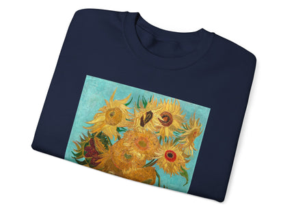 Vase with Twelve Sunflowers by Vincent Van Gogh Heavy Blend™ Crewneck Sweatshirt