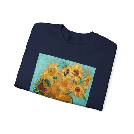 Vase with Twelve Sunflowers by Vincent Van Gogh Heavy Blend™ Crewneck Sweatshirt