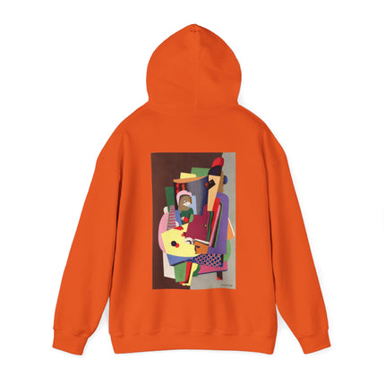 The Piano Lesson by Georges Valmier Heavy Blend™ Hooded Sweatshirt