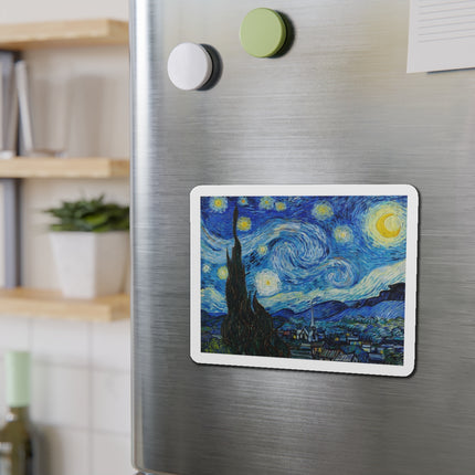 The Starry Night by Vincent Van Gogh Die-Cut Magnets (5 Sizes)