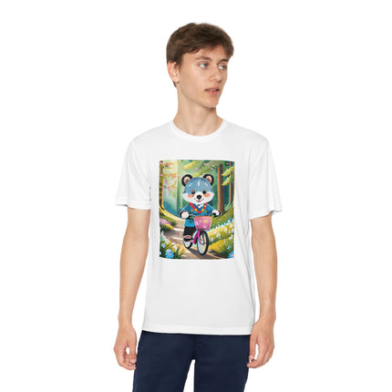 Furry Cyclist Youth Competitor Tee – Woodland Adventure & Playful Charm