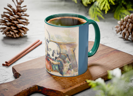 The Three Skulls by Paul Cézanne Colorful Mugs (11oz, 15oz)
