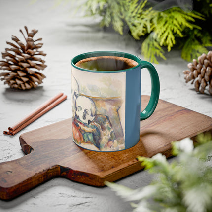 The Three Skulls by Paul Cézanne Colorful Mugs (11oz, 15oz)