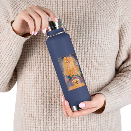 November & Topaz (from the Gem Series) by Sofia Chiostri Copper Vacuum Insulated Bottle, 22oz