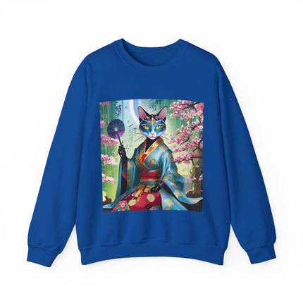 Cyberpunk Geisha Unisex Heavy Blend™ Crewneck Sweatshirt