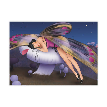Slumbering Fairy on the Mushroom Postcard Bundles (envelopes included)