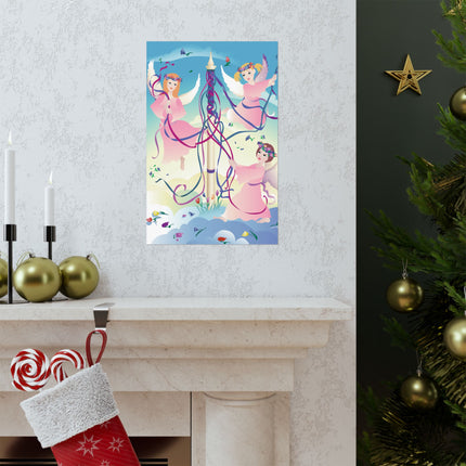 Angelic Revelry Premium Matte Vertical Posters