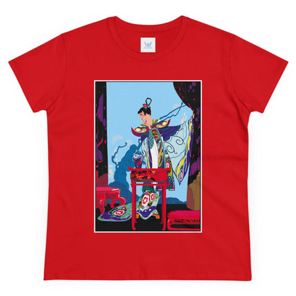 A Visual Journey by Umberto Brunelleschi Women's Midweight Cotton Tee