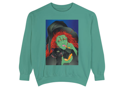 Mirror, Mirror A Witch's Touch Unisex Garment-Dyed Sweatshirt