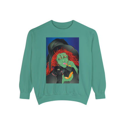 Mirror, Mirror A Witch's Touch Unisex Garment-Dyed Sweatshirt