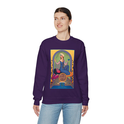 December & Tanzanite (from the Gem Series) by Sofia Chiostri Heavy Blend™ Crewneck Sweatshirt