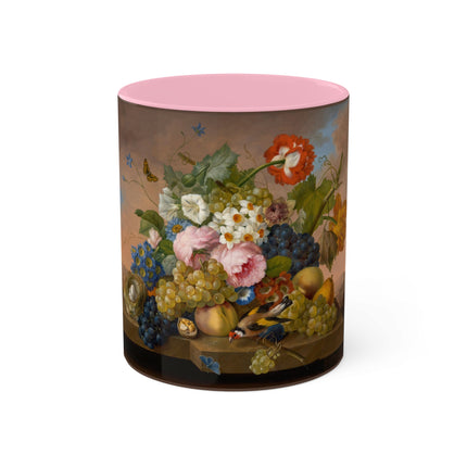 Floral Still Life by Franz Xaver Petter Colorful Mugs, 11oz
