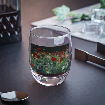 Poppies (A Study of Poppies for Carnation, Lily, Lily, Rose) by John Singer Sargent Whiskey Glass
