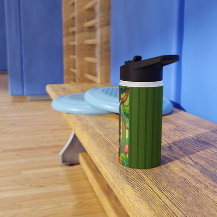 Stealthy Stripes Stainless Steel Water Bottle, Standard Lid