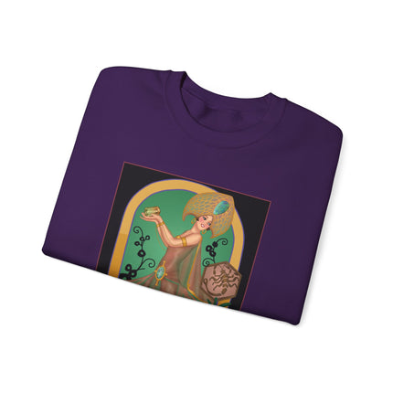 October & Opal, Tourmaline (from the Gem Series) by Sofia Chiostri Heavy Blend™ Crewneck Sweatshirt