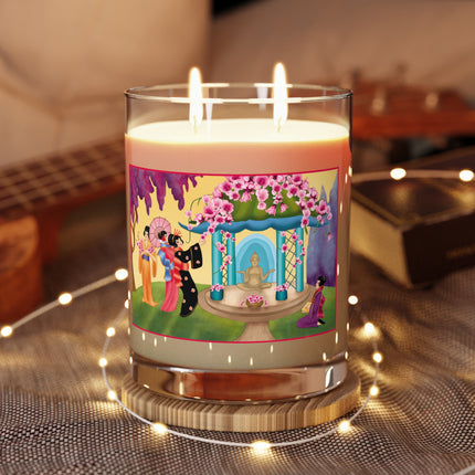 A Dance of Colors and Serenity Scented Candle - Full Glass, 11oz
