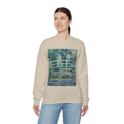 Water Lilies and Japanese Bridge by Claude Monet Heavy Blend™ Crewneck Sweatshirt