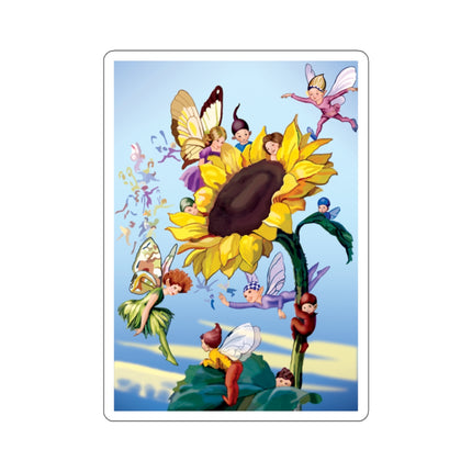 Sunflower Fairies by Margaret Tarrant Kiss-Cut Stickers (4 Sizes)