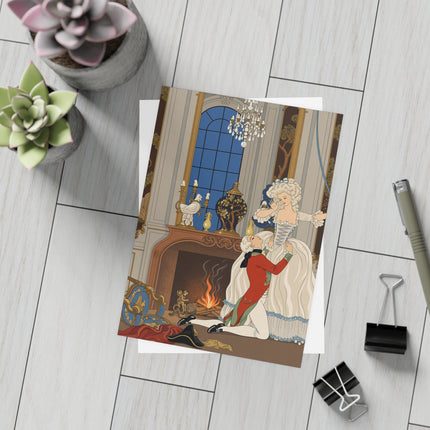 🔥🌹 L'Appât Postcards With Envelopes – George Barbier Art Deco Fireside Romance