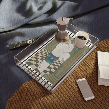 Les Hermines by Georges Lepape Acrylic Serving Tray