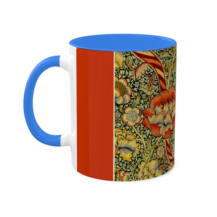 Chintz the Wandle Design by William Morris Colorful Mugs, 11oz