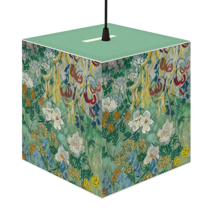 Flowers by August Babberger Light Cube Lamp