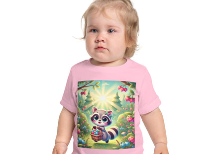 Raccoon’s Berry Basket Baby Short Sleeve T-Shirt