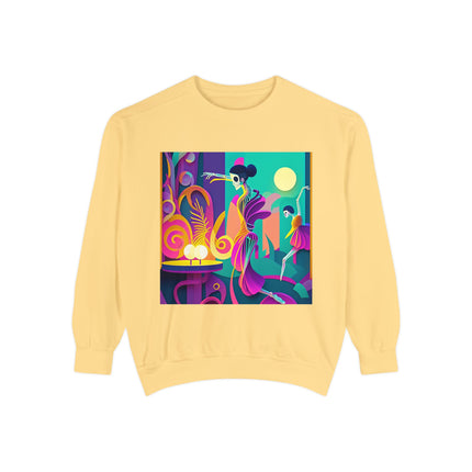 Dance of the Skeleton Ballerinas Unisex Garment-Dyed Sweatshirt
