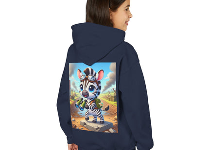 Zebra Lookout Youth Heavy Blend Hooded Sweatshirt