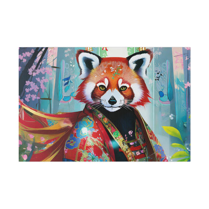 Cybernetic Red Panda Matte Canvas, Stretched, 0.75"