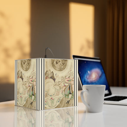 Sur talons rouges (On Red Heels) pl 01 by Gerda Wegener Light Cube Lamp