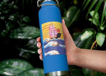 Golden Seas and Whimsical Dreams Copper Vacuum Insulated Bottle, 22oz