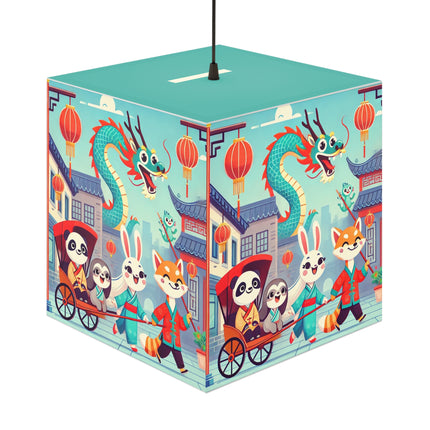 🐉🌟 The Little Dragon and Friends Light Cube Lamp – Friendship, Adventure & Storybook Charm