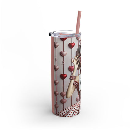 Fashionably Yours, XOXO Skinny Matte Tumbler, 20oz
