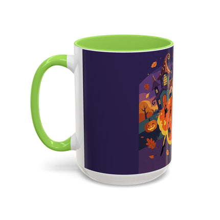 🐈‍⬛🎃 The Black Cat Witch Of Pumpkin Manor Colorful Mug – Whimsical Halloween Charm