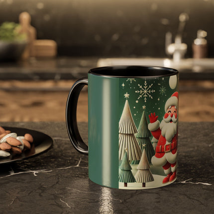 Santa's Joyful Night Colorful Mugs (11oz, 15oz)