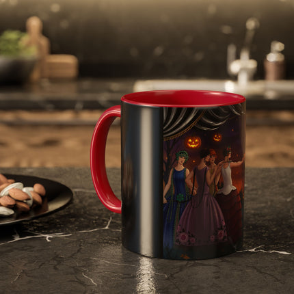 🏹🎃 Cupid's Arrow At Pumpkin Moon Manor Colorful Mug – Romantic Halloween Charm