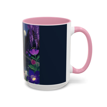 The Moonlit Garden Serenade Colorful Mugs – Art Deco Musical Elegance